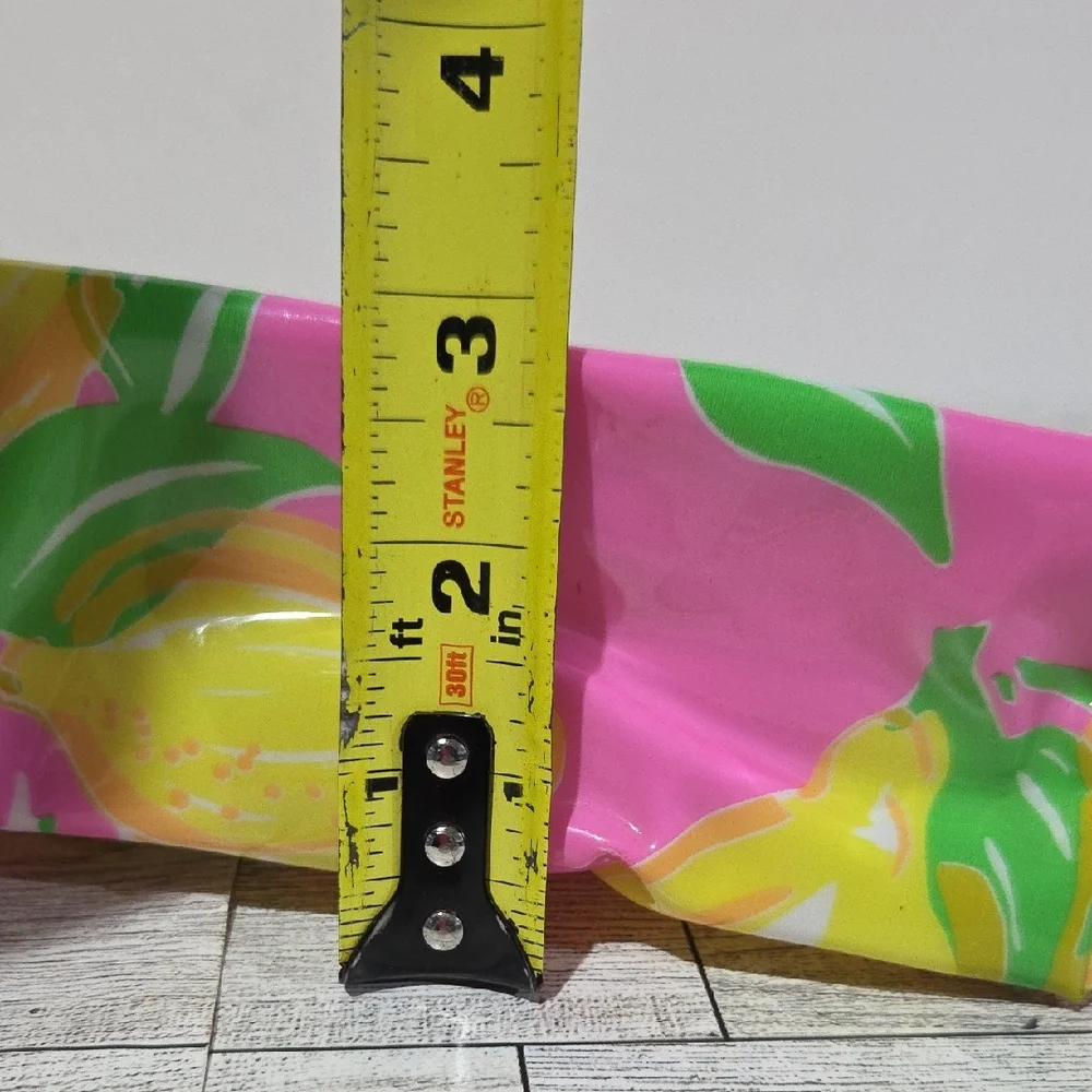 Lilly Pulitzer Estee Lauder Pink and Yellow Lemon PVC Cosmetic Bag